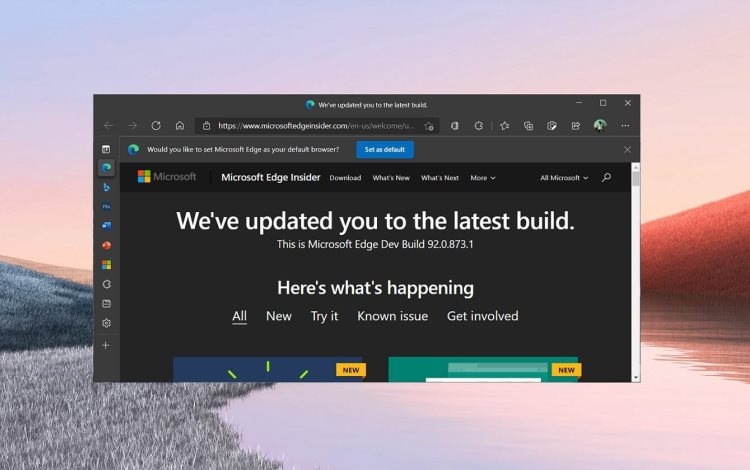 Браузер Edge получил интеграцию с Microsoft Office Online и поиском Windows