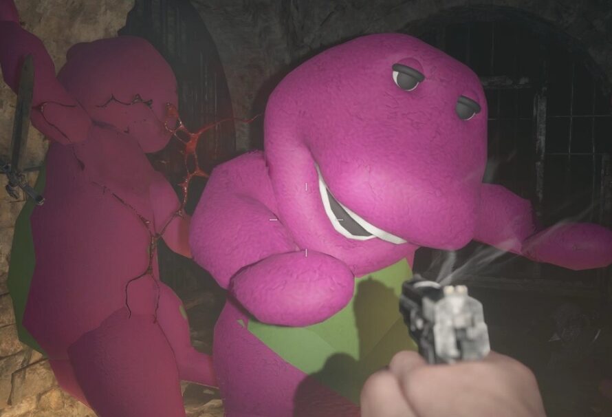 В демо Resident Evil Village добавили динозавра Барни