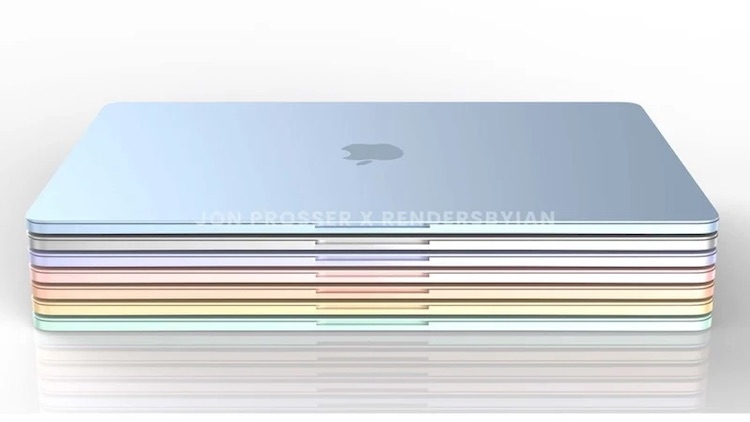 Опубликованы рендеры грядущего MacBook Air в разных цветах