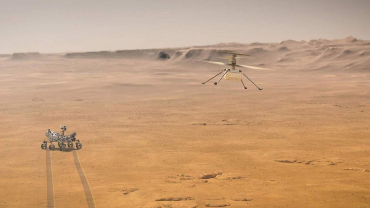 NASA опубликовало первую запись звука полёта вертолёта Ingenuity на Марсе