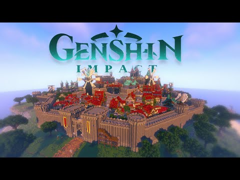 Игроки Minecraft потратили пять месяцев на воссоздание Мондштадта из Genshin Impact